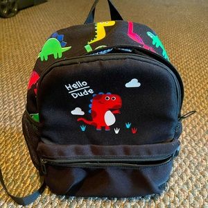 Boys toddler Dino book sack